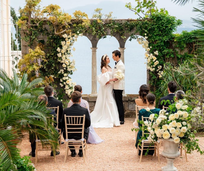 An intimate ceremony in the Italian Riviera.