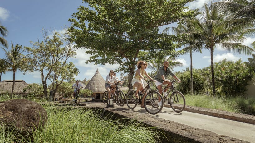 Complimentary bicycles allow you to explore the 64-acre grounds
