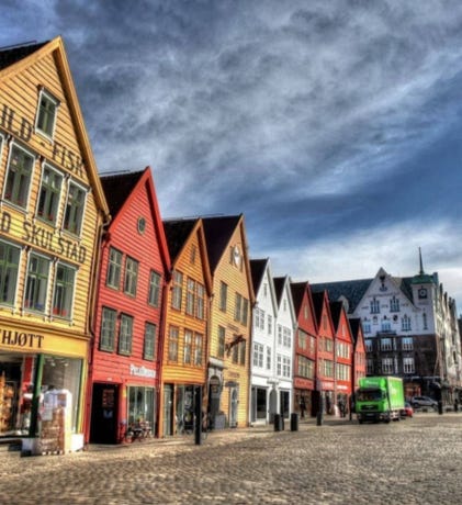 Bergen, a UNESCO Heritage site
