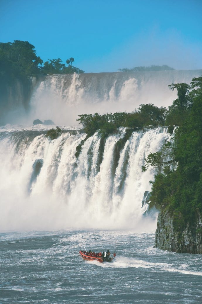 Plan to get wet on a boat ride to Iguazu