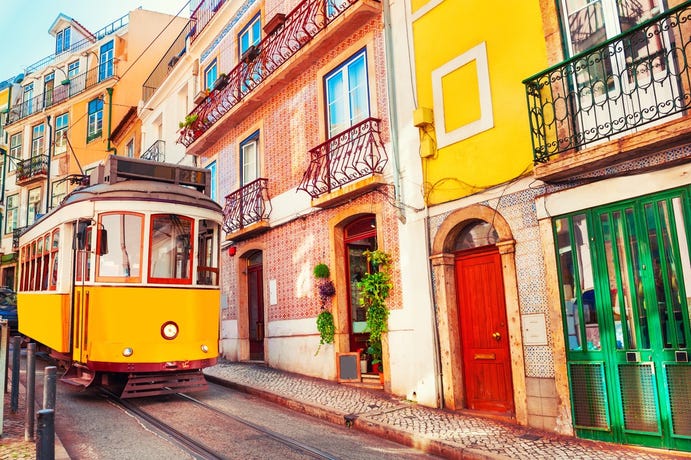 The iconic Lisbon tram