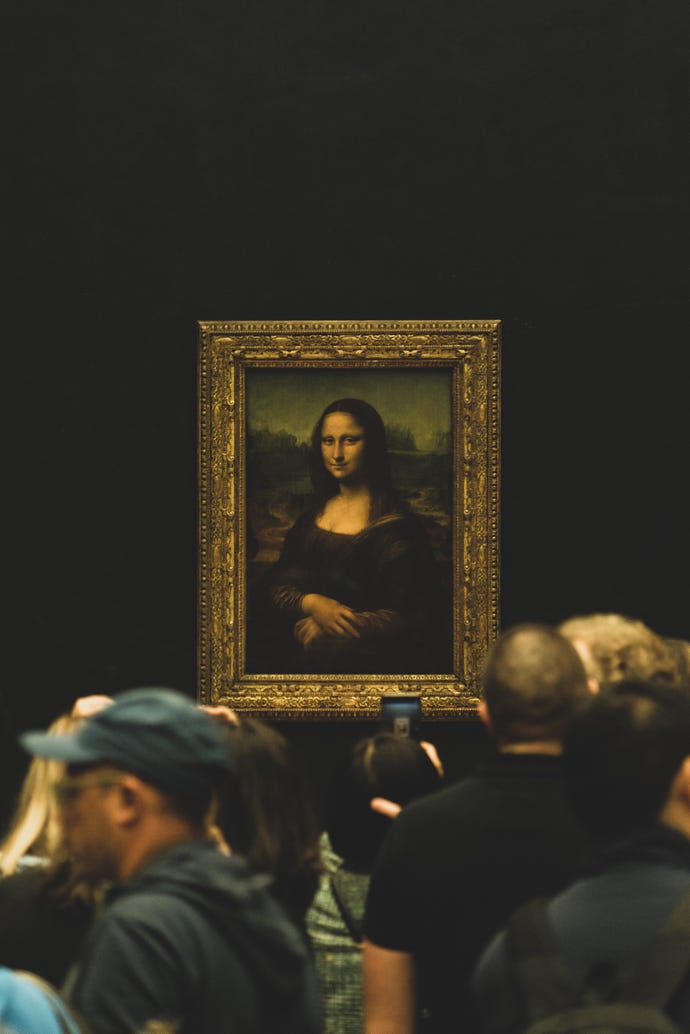 Gaze upon the iconic Mona Lisa
