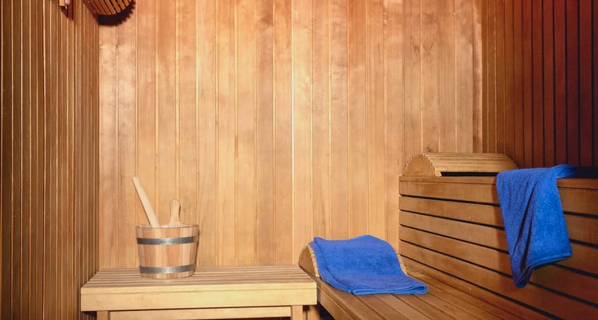 Warm up after your expeditions in the sauna
