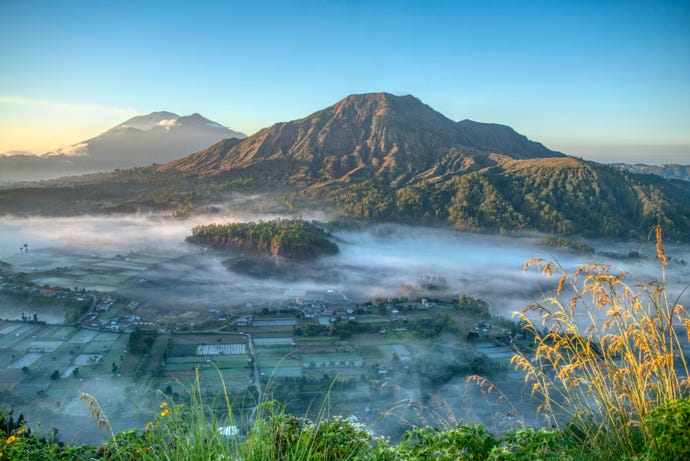 Mt. Batur overlooking Ubud
