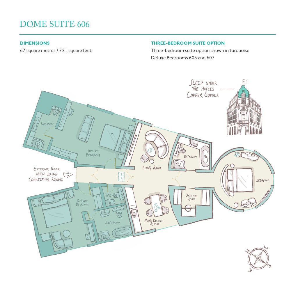 Elegant modern hotel room with contemporary design, neutral color palette, luxurious king bed, city-view windows, and sophisticated minimalist decor at One Aldwych.