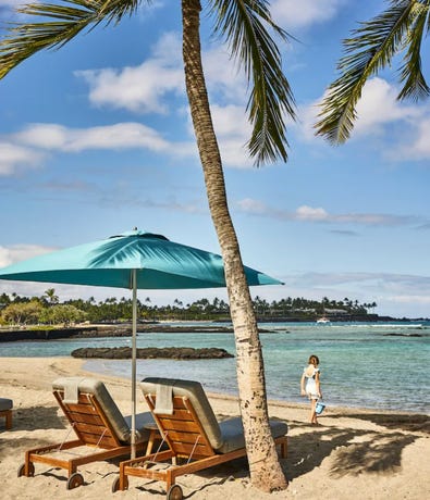 The beach at Mauna Lani
