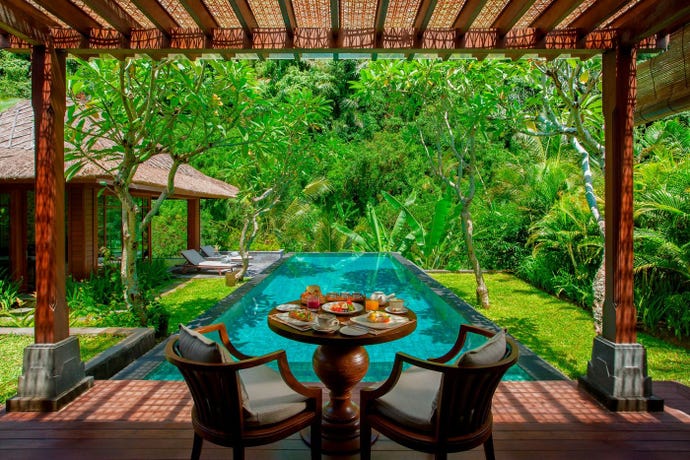 Take breakfast one morning in your villa
