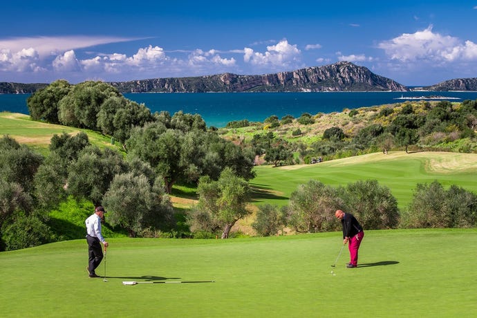 The Bay golf course at Costa Navarino