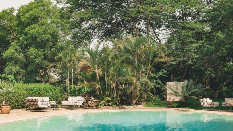 The serene grounds at Legendary Lodge
