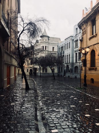 Old streets of Santiago.
