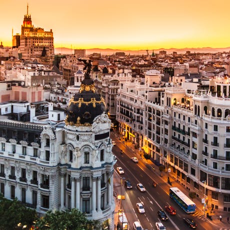 Gran Via is Madrid's main street
