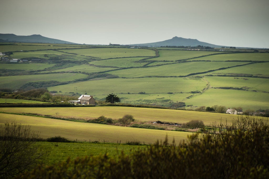 Elegant stone manor hotel nestled in lush Welsh countryside, with manicured gardens, stone walls, and warm lighting creating a luxurious countryside retreat