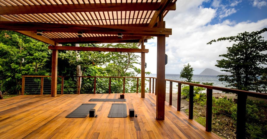 Secret Bay’s brand new Bwa Mang Wellness Pavilion is the ideal locale for guests to recharge, refresh and rejuvenate with yoga and wellness classes
