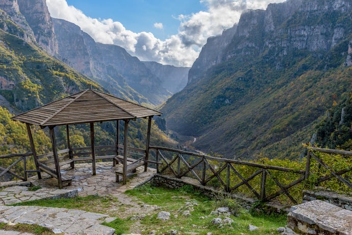 Greece is more than islands, as evidenced by the Vikos Gorge. Source: valantis minogiannis / Shutterstock