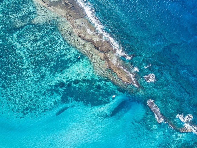 The azure waters of Mozambique
