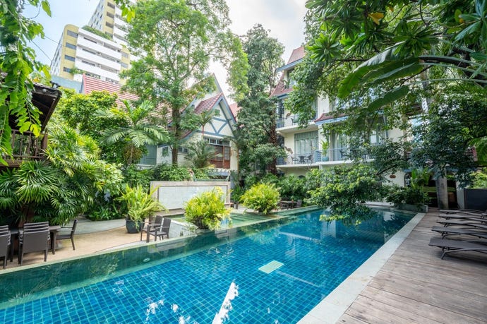 The quiet hideaway at Ariyasom Villa in Bangkok