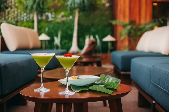 Don't miss a cocktail at the V rooftop bar