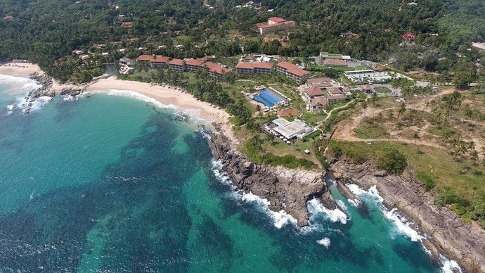 Aerial view of the Anantara