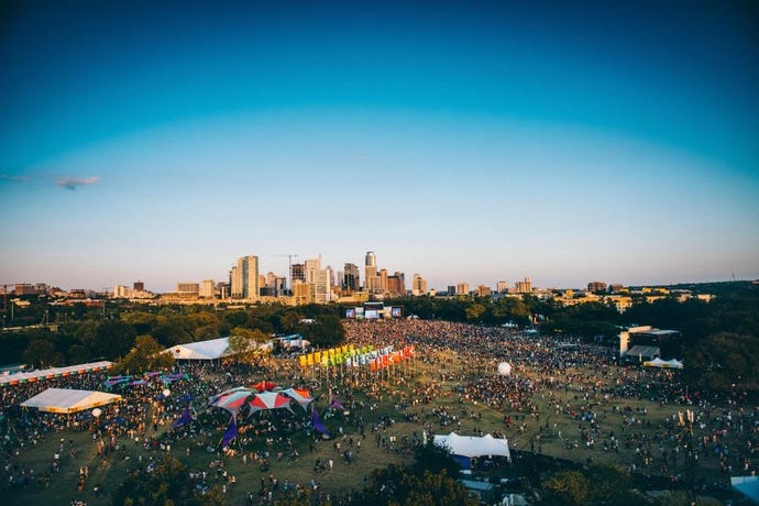 The Austin City Limits music, festival held annually at Zilker Park