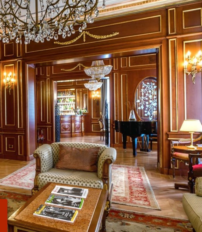 The Library at Grand Hotel Wagner
