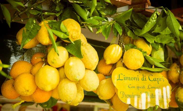 Don't forget to smell the lemons and try some limoncello
