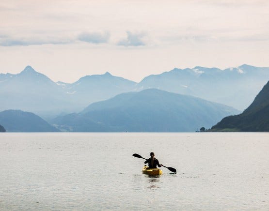 Kayak amongst the fjords
