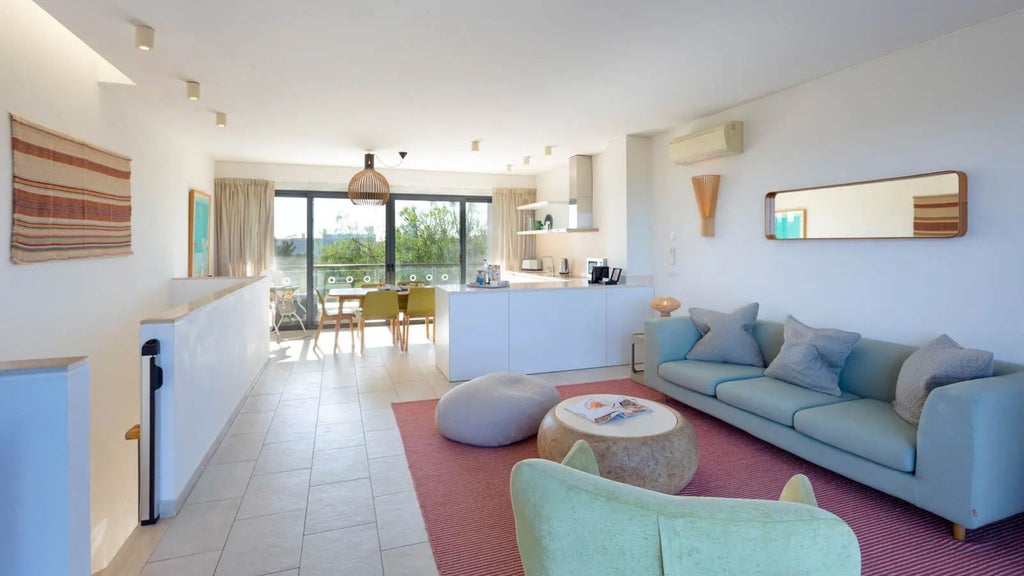 Luxurious Bay House suite at Martinhal Sagres Beach Family Resort, featuring modern design, panoramic ocean views, and contemporary coastal Portugal styling.