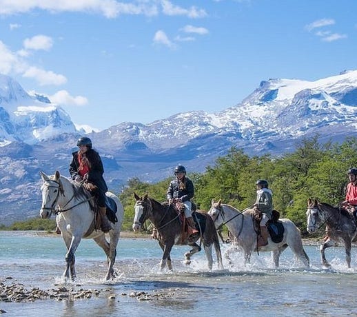 Crossing the Caterina River
