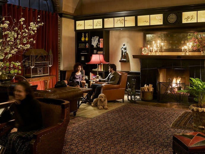 End your nights in the ultra cozy drawing room for a night cap (pets are always invited!)