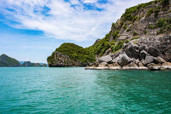 Spectacular landscapes off the coast of Phuket
