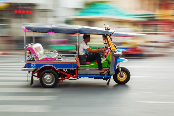 The iconic tuk tuk
