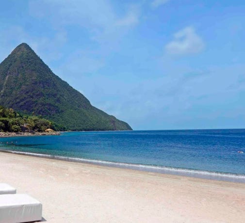 Private stretch of sand at Sugar Beach
