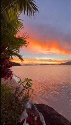 Golden hour in Fiji
