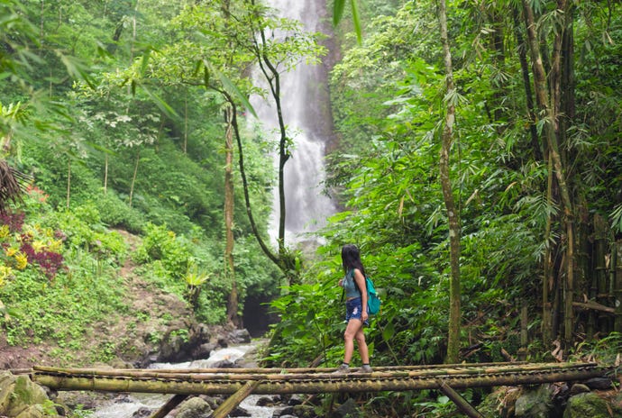 Take treks to local waterfalls
