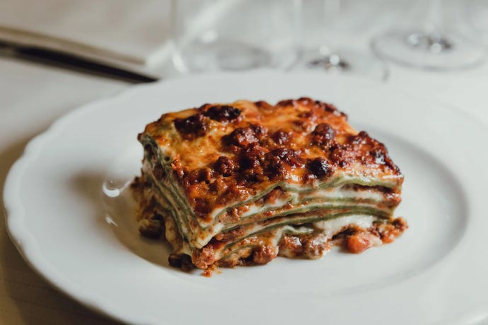 Lasagne Verde at Trattoria Leonida
