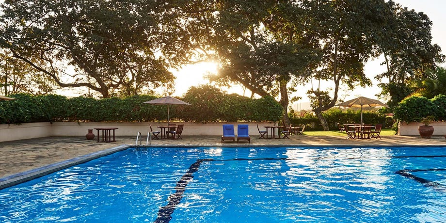 Layout by the pool and take a dip