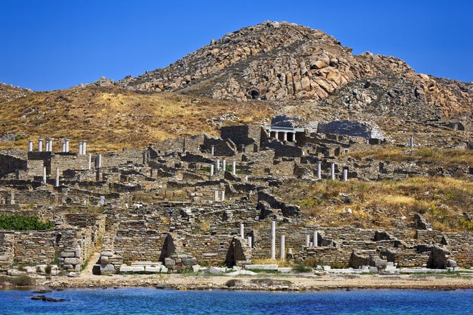 Delos, the mythological birthplace of Apollo
