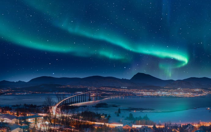 Tromsø, the city of lights.
