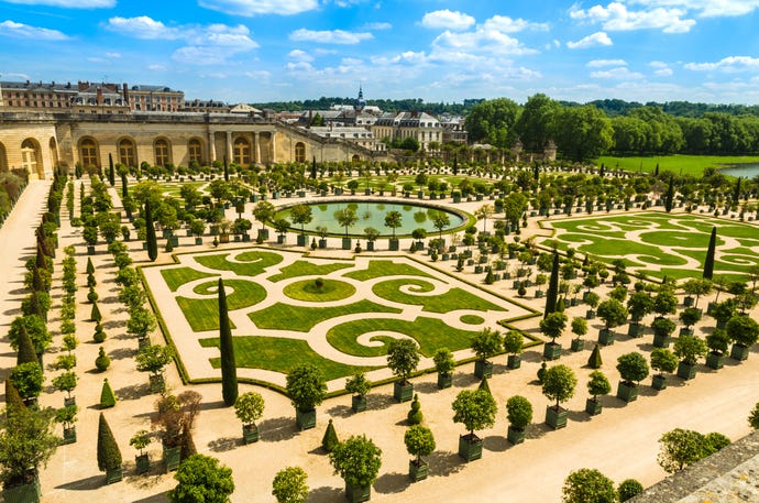 The impeccable gardens of Versailles
