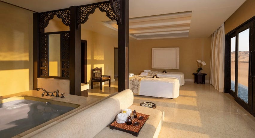 The spa at Anantara Qasr Al Sarab
