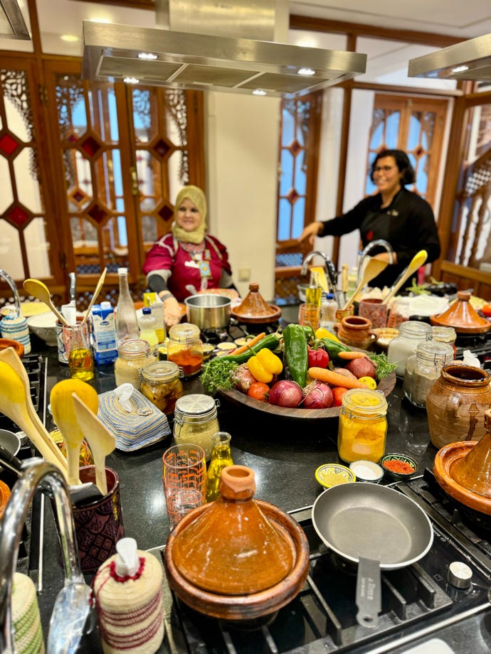 Cooking school in La Maison Arabe
