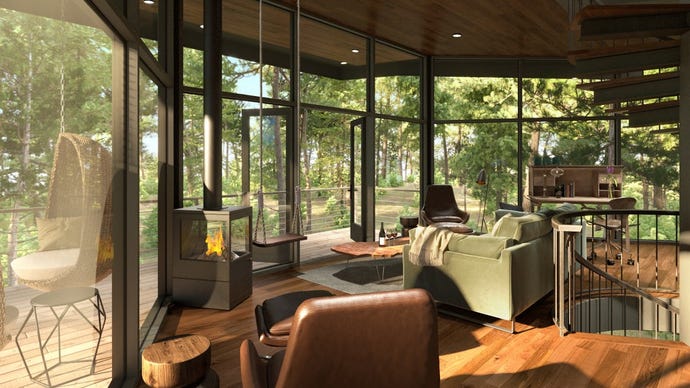 Modern ranch style: The Tree House at the green o