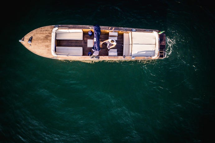 Your boat on Lake Como
