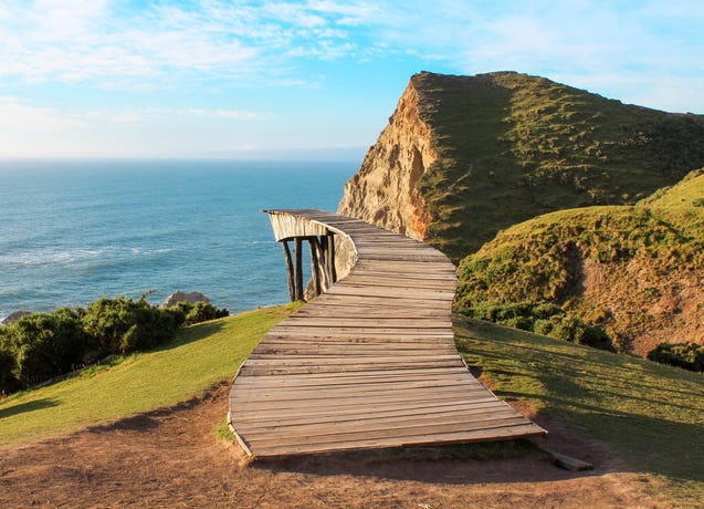 The "Dock of the Souls" over the Pacific
