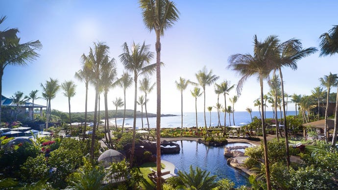 The Four Seasons incorporates the natural aspects of Lana’i for a seamless experience