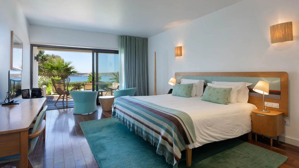 Luxurious Beach Suite at Martinhal Sagres Resort, featuring modern design, panoramic ocean view, and elegant coastal-inspired furnishings in Portugal