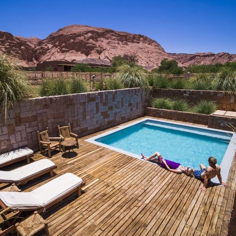 Cool off from the desert heat in this stylish oasis