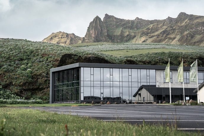 Hótel Vík among the rugged landscape of southern Iceland