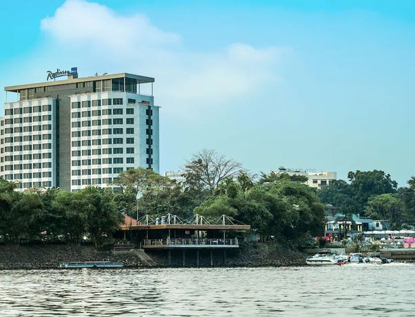 The Radisson Blu located on the Congo River