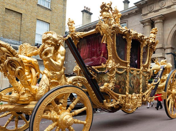 Gold State Coach at Royal Mews
